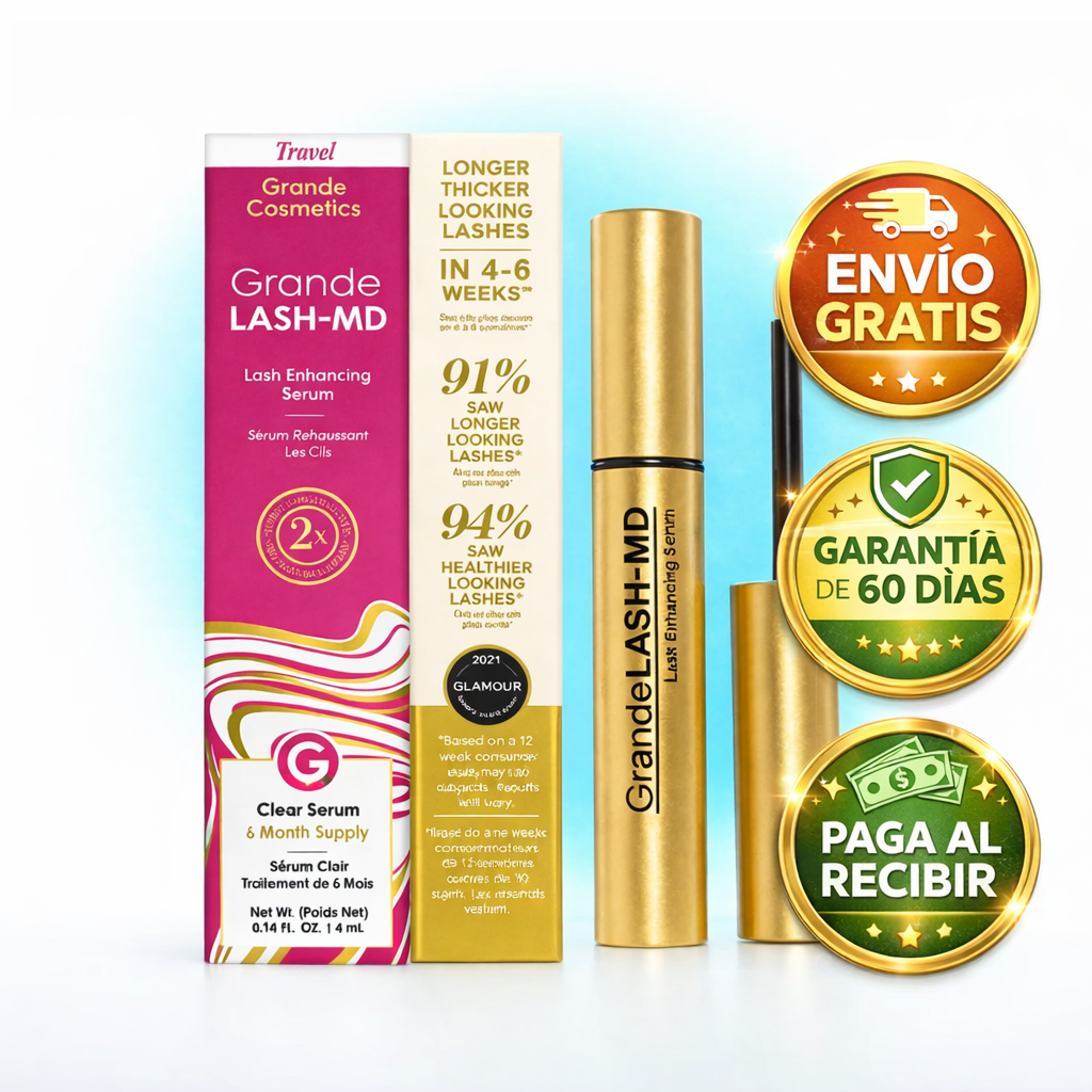 GrandeLASH-MD Suero Potenciador de Pestañas - Fórmula Infundida con Péptidos y Vitaminas 4 ml