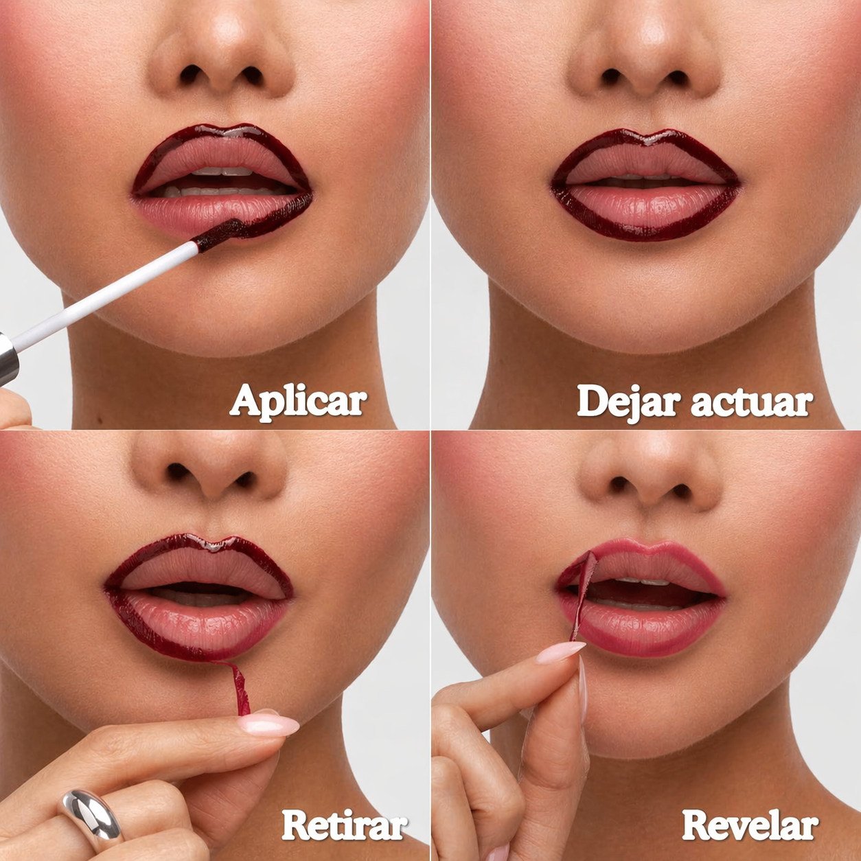 Tinte Labial Despegable — Tinte labial resistente al agua de larga duración con ácido hialurónico y vitamina E — Acabado mate - Oferta 2x1
