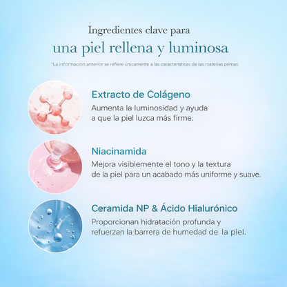 Mascarilla facial con envoltura nocturna de colágeno con cepillo de gelatina