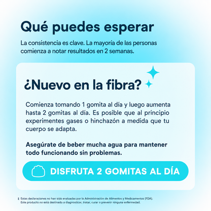 Gomitas de fibra Physician’s Choice para la salud digestiva y regularidad - Sabor a frambuesa y limón - Sin azúcar añadida y vegano - Fibra prebiótica natural de raíz de achicoria