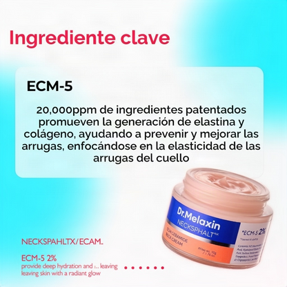 Dr.Melaxin Neckspahlt – Crema Reafirmante y Antiedad para el Cuello | Suaviza Arrugas y Manchas